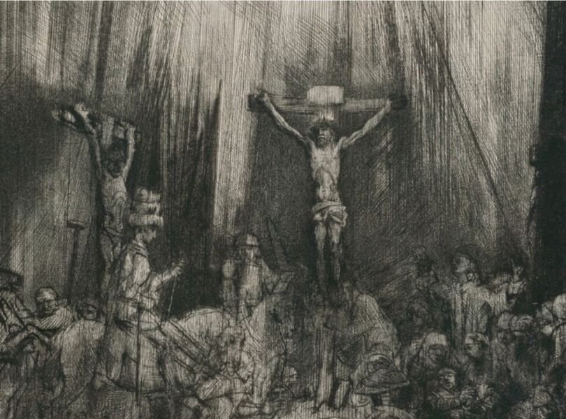 Sketch of crucifixion