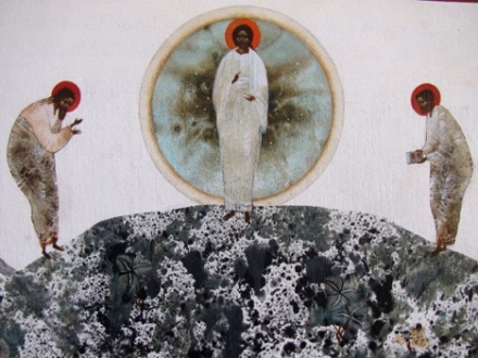 Icon of transfigured Jesus