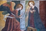 Fresco depicting annunciation